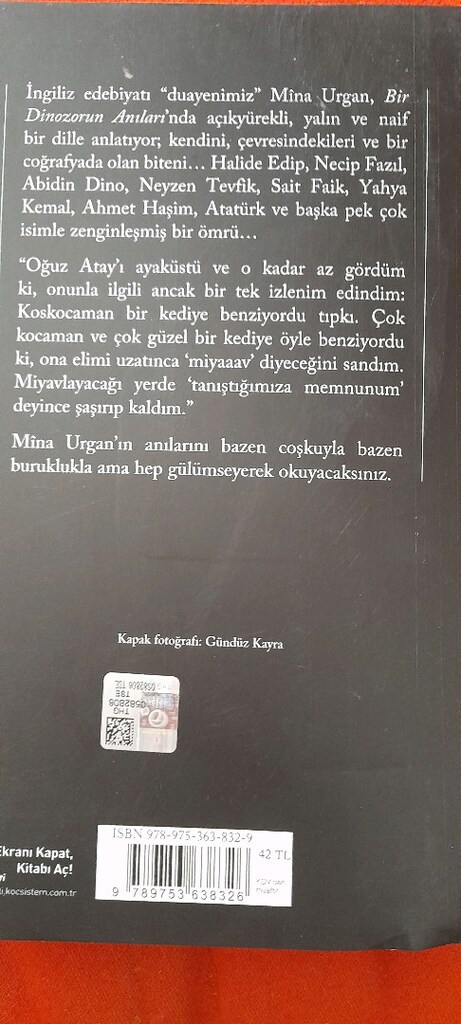 BİR DİNAZORUN ANILARI, MİNA URGAN - 2