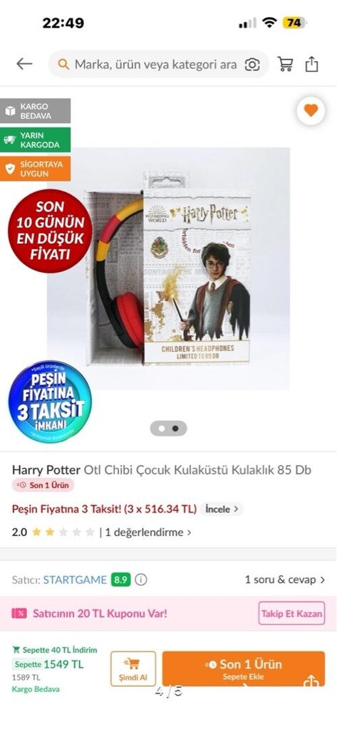 Harry Potter kulaklık - 4