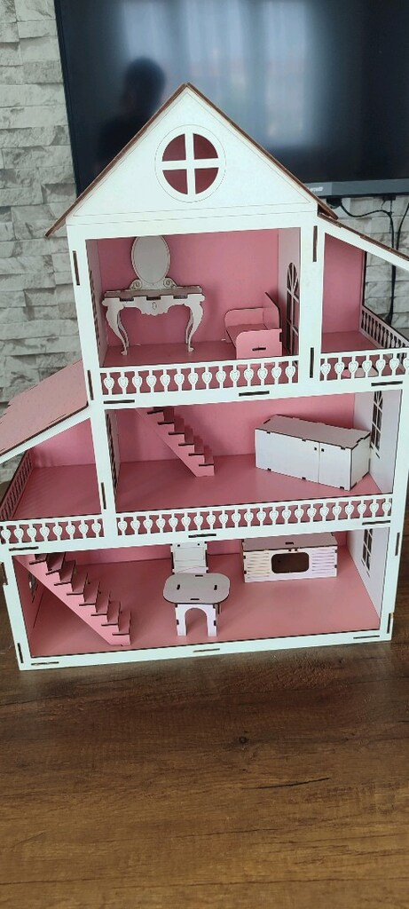 Ahşap barbi evi - 5