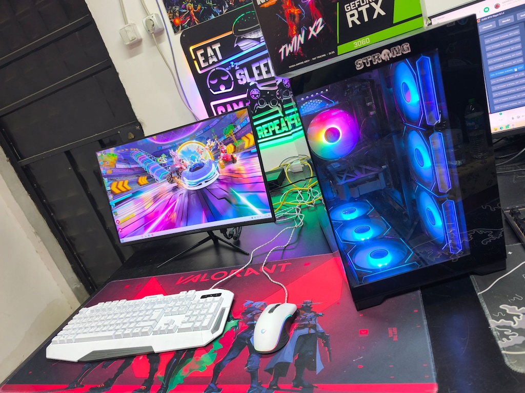 FULL TAKIM R5 5500-16GB-512G M2-RTX 3060 12 GB-24 İnc 200 Hz 1Ms - 9