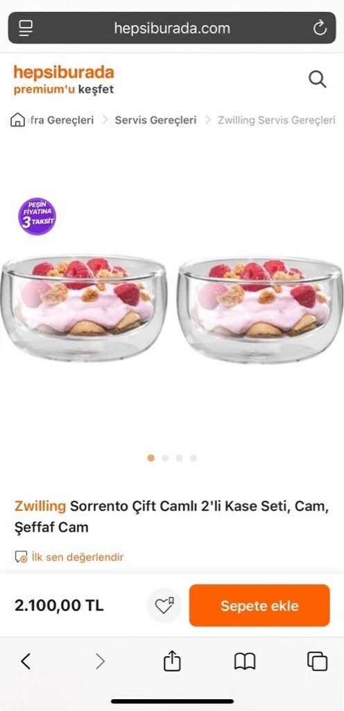 Zwilling 2 Adet Kase, Sıfır, Çift Çıdarlı, Alman Malı - 3