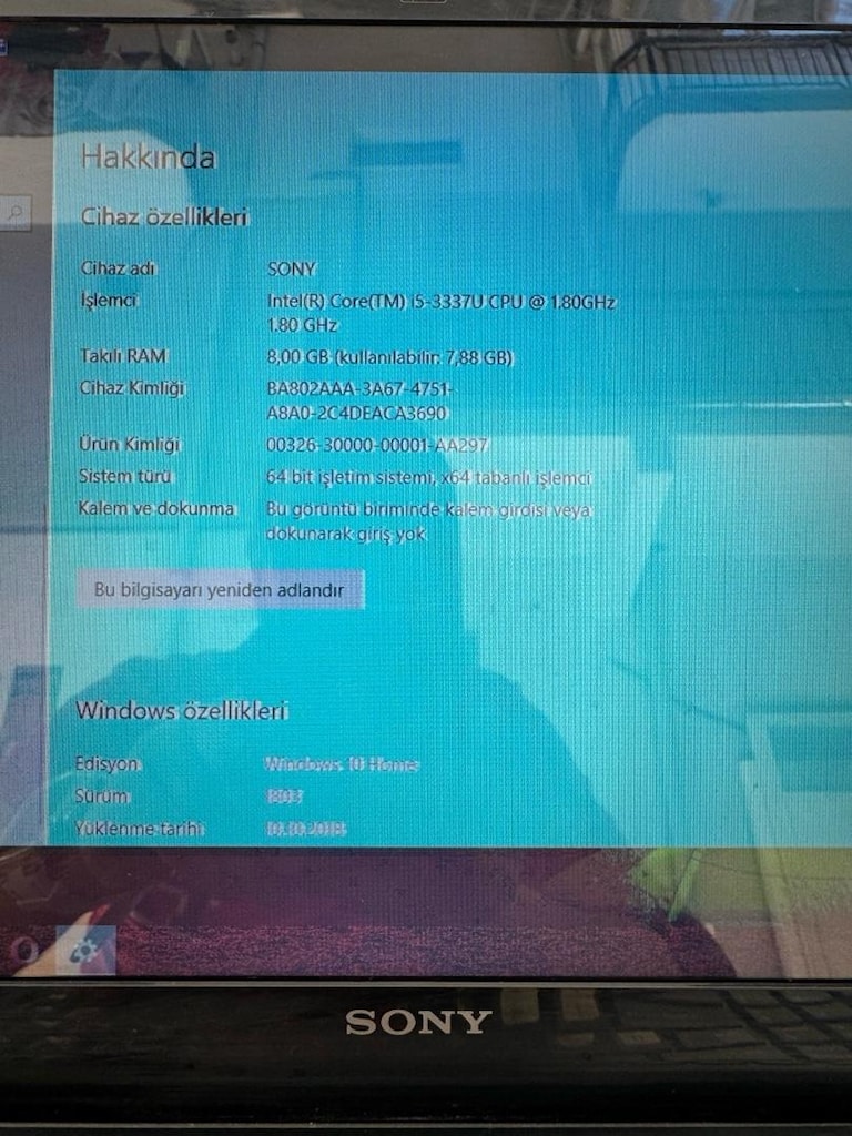 Sony Vaio i5 8GB RAM Laptop (Dükkan & POS İçin Kasa Niyetine) - 2