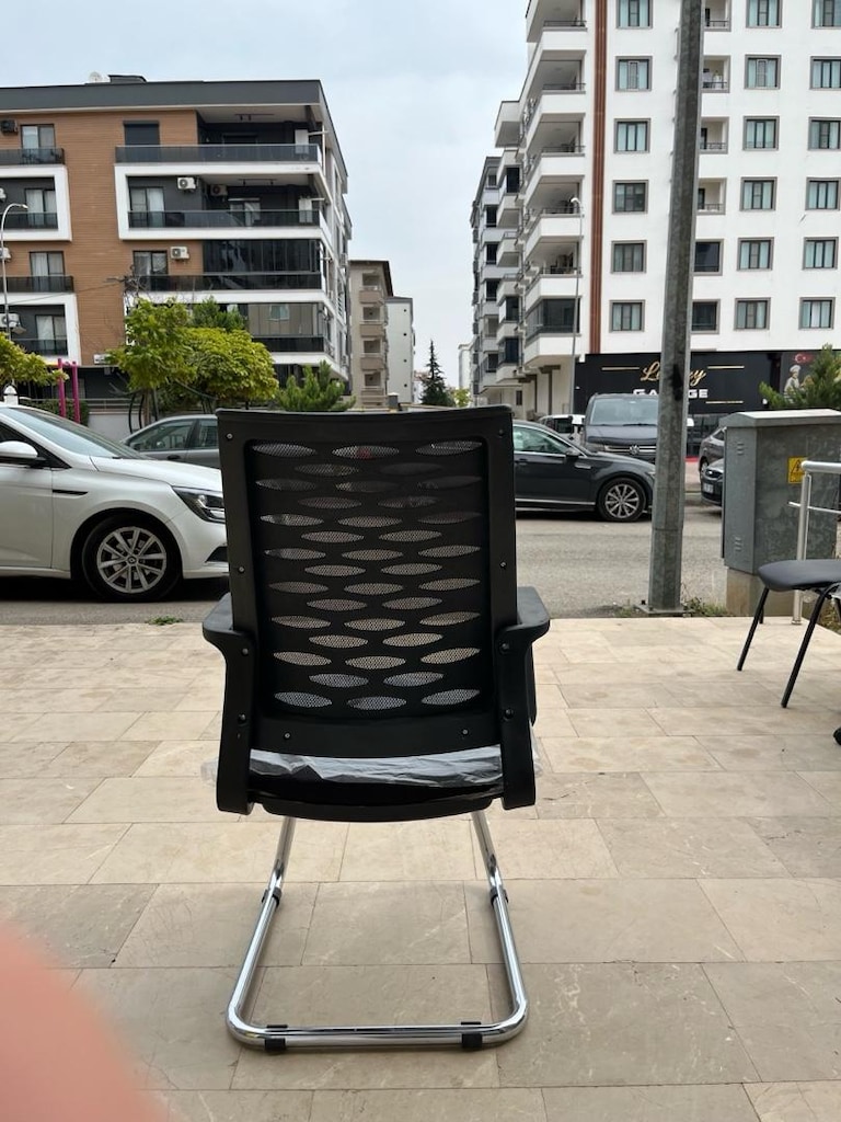 Fileli krom ayaklı bekleme sandalyesi - 3