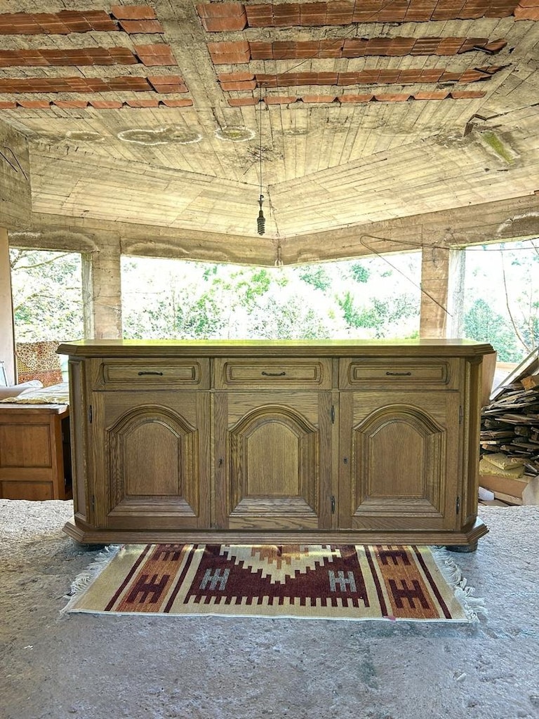 Fransız Stili Antika Meşe Büfe - 3 Kemer 3 Çekmeceli - 15