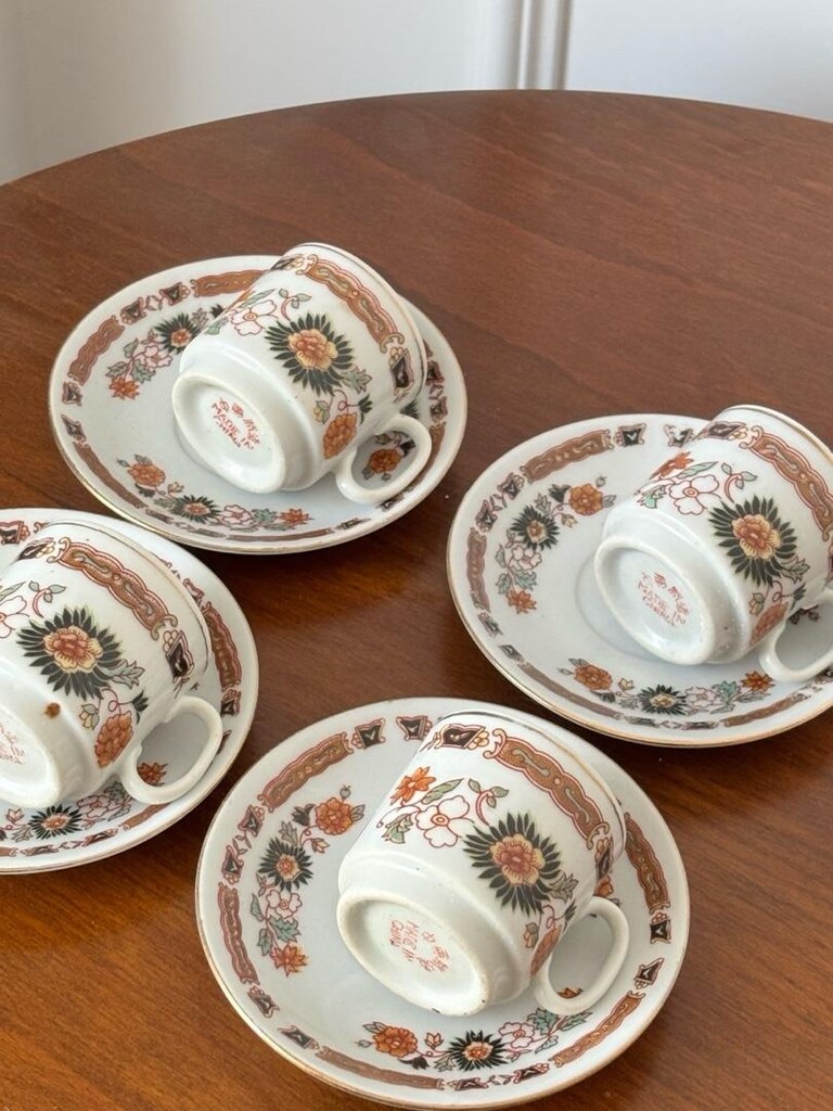 Vintage Çin Damgalı Fincan Takımı - 5