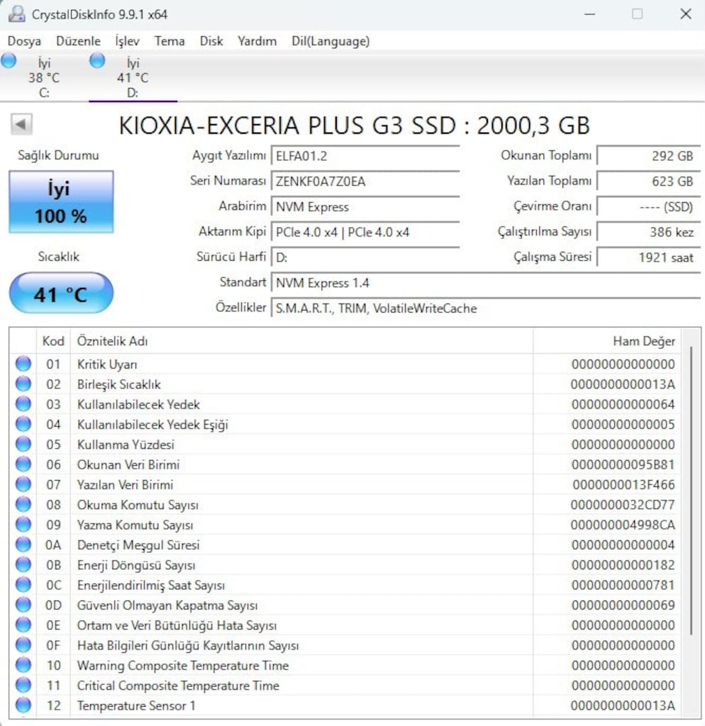 Kioxia Exceria Plus G3 LSD10Z002TG8 PCI-Express 4.0 2 TB M.2 SSD - 2