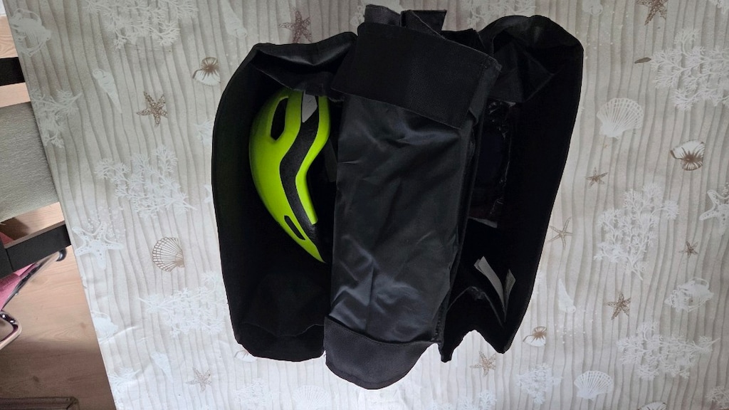 Btwin bisiklet yan çanta 2 x 20 litre siyah - 5