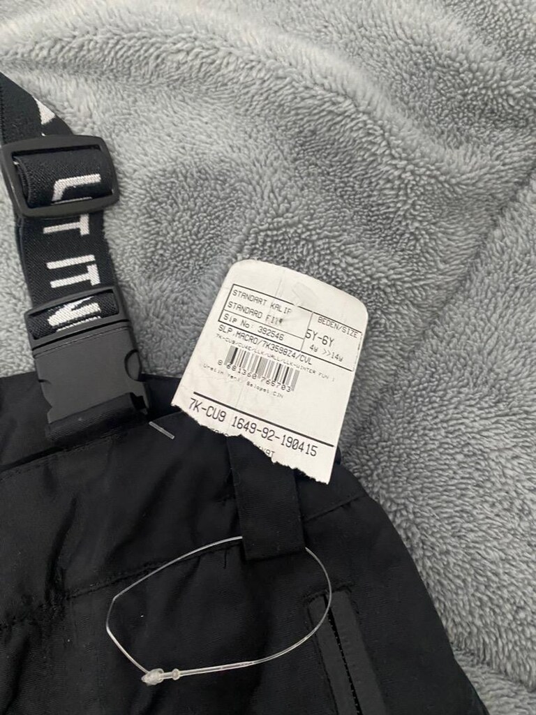 Etiketi üstünde çocuk kar pantolonu - 2