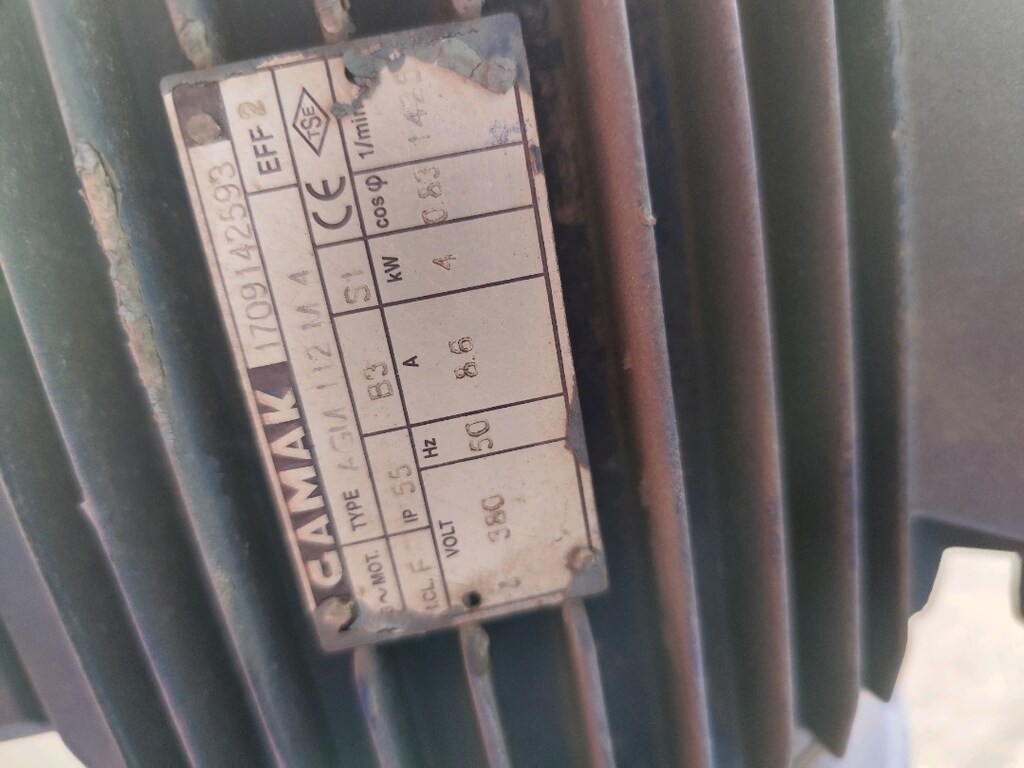 4 KW KVA 70 DEVİRLİ SANAYİ ELEKTRİKLİ REDÜKTÖRLÜ MOTOR - 7
