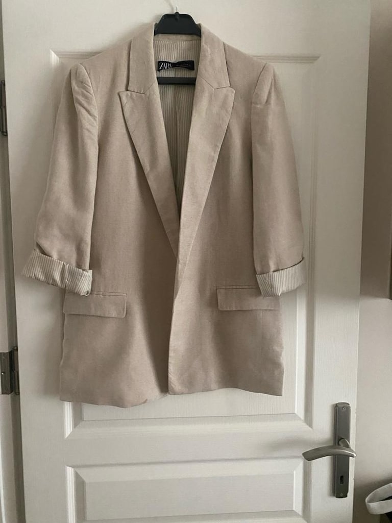 Zara Bej Blazer Ceket
