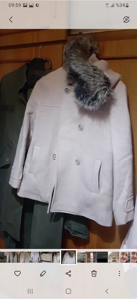 Zara 13 14 yaş kapşonlu kaşe mont