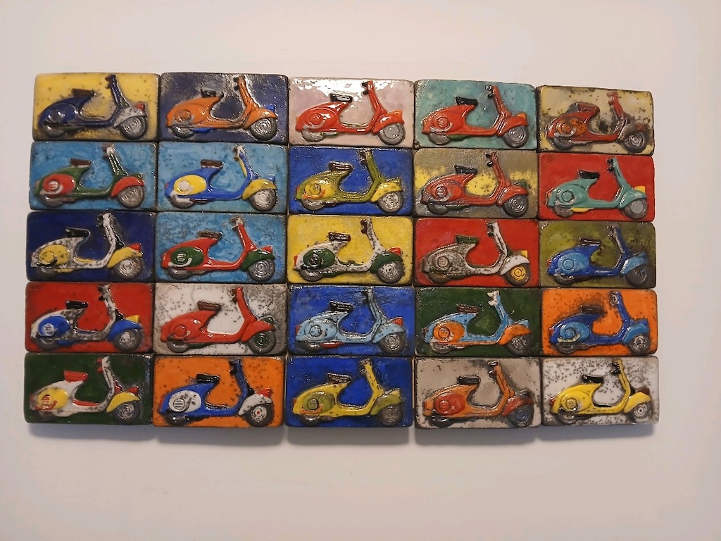 ART GALATA SANAT TEVFİK karagözoğlu vespael yapımı seramik - 5