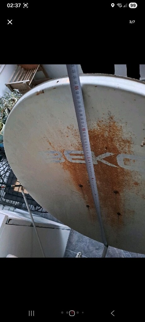 Çanak anten 83 - 92cm. Beko pas temizlenir elmb yok 500tl son fiyat - 2