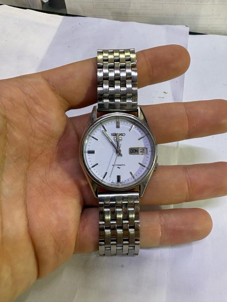 Seiko 5 Automatic 4206-8760 Beyaz Kadran Japon Otomatik Saat - 8