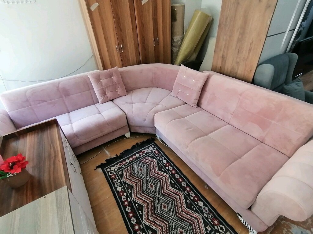 köşe dönerli l koltuk her iki tarafı da eşit ölçülerde - 2
