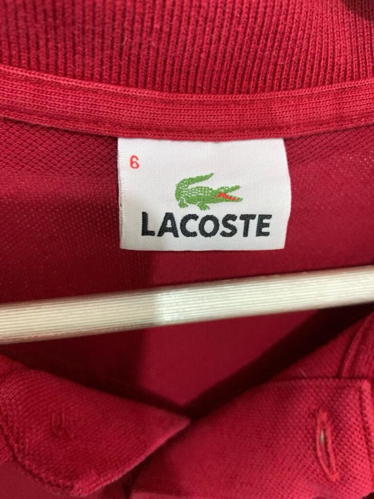 Orijinal Lacoste XL-2XL polo yaka yaka Tişört - 10