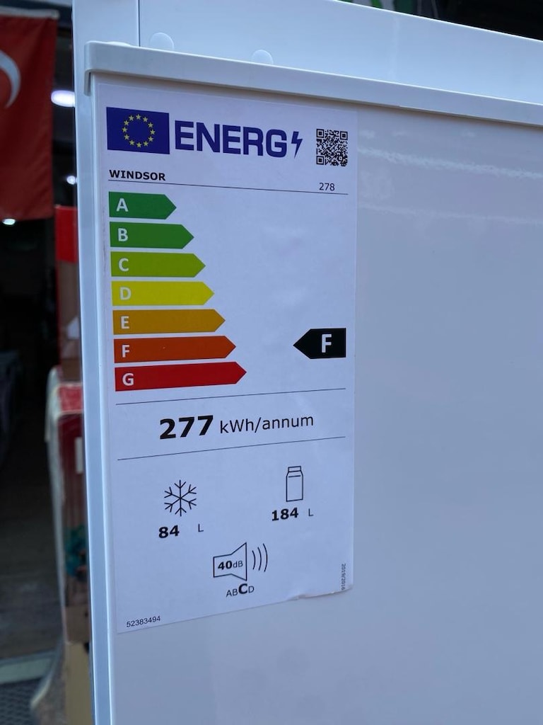 (SIFIR) VESTEL WİNDSOR 268 LT STATİK KOMBİ ANKASTRE TİPİ BUZDOLABI - 2