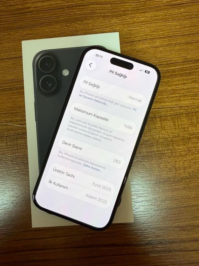 İPHONE 16 128GB TR CİHAZI PİL SAĞLIĞI %99 DEVİR 263 GARANTİLİ HATASIZ - 5
