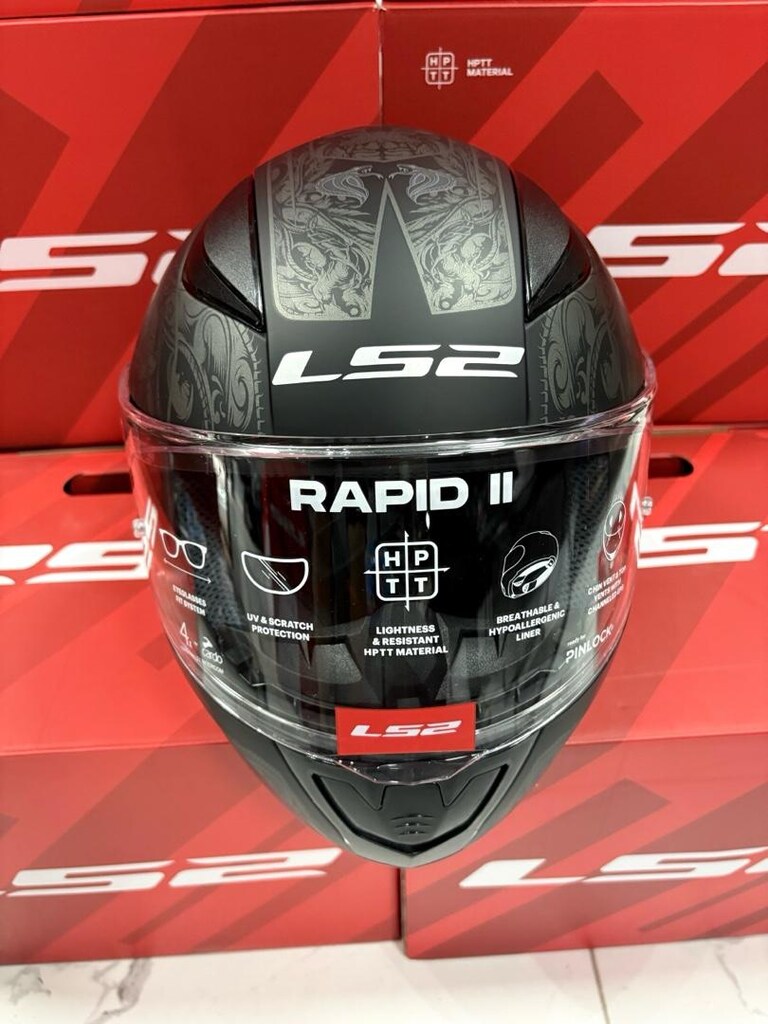 ls2 siyah kask - 2