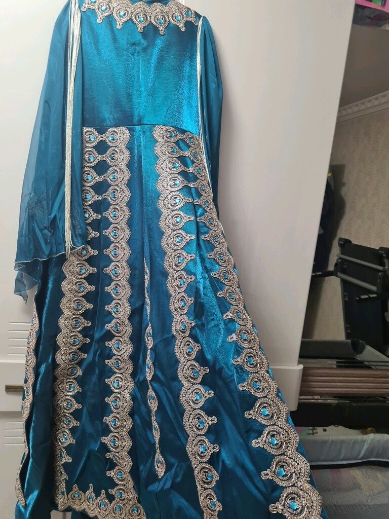 Tesettür Model Bindallı Kına Elbisesi - 5