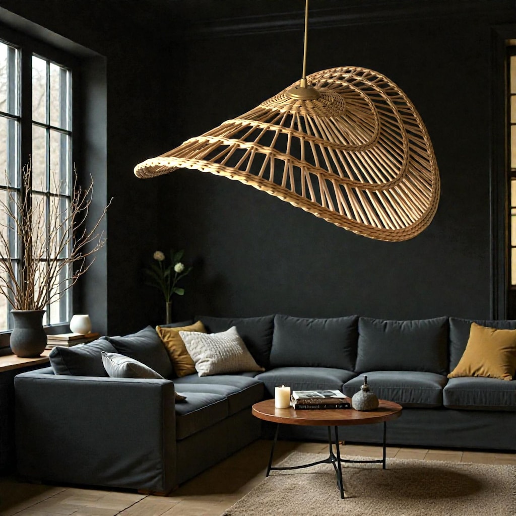 NATURA Rattan Avize 60-65 cm – Sıfır - 8