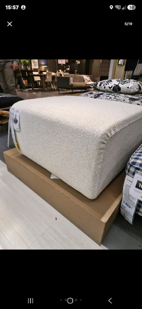 IKEA Desenli Kumaş Puf - 10