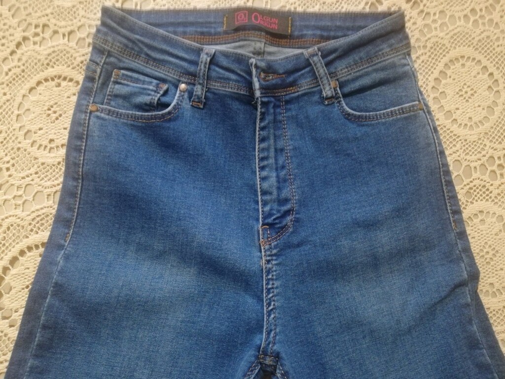 pantolon jeans Olgun Erkun 36 beden kanaviçe işlemeli Ist Pendik — görsel 4/6
