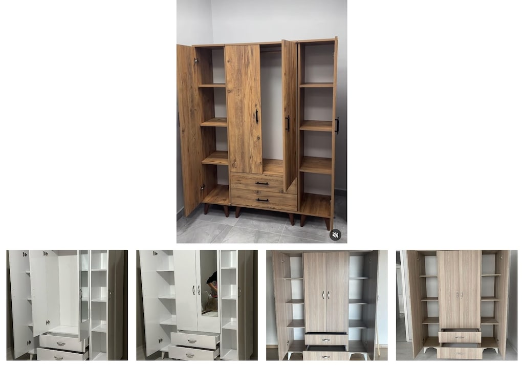 4 kapaklı elbise dolabı dletsuctng - 2