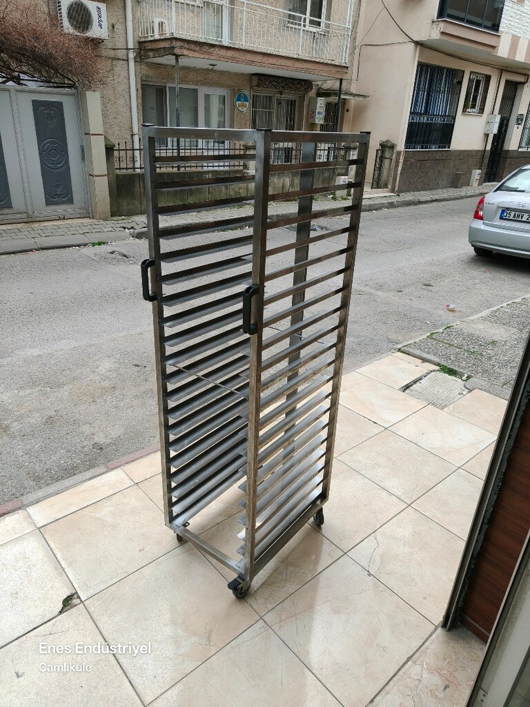 servis tepsi taşıma arabası - 8