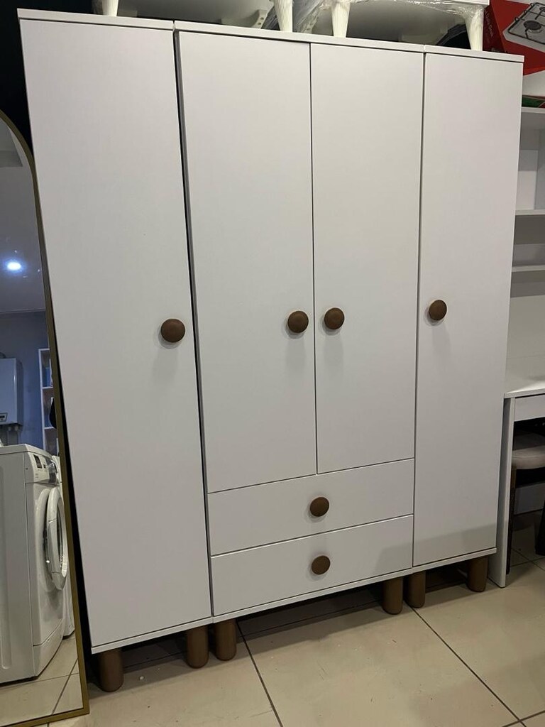 kaliteli bohem 4 kapılı gardrop elbise dolabı - 3