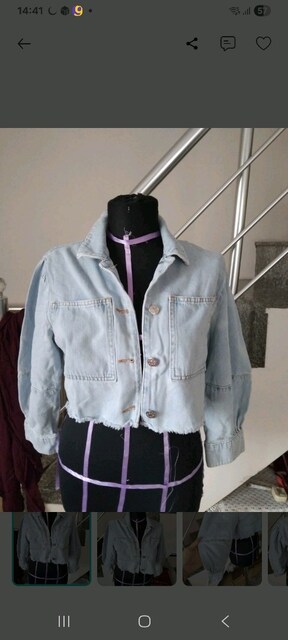 kot ceket crop 34 beden