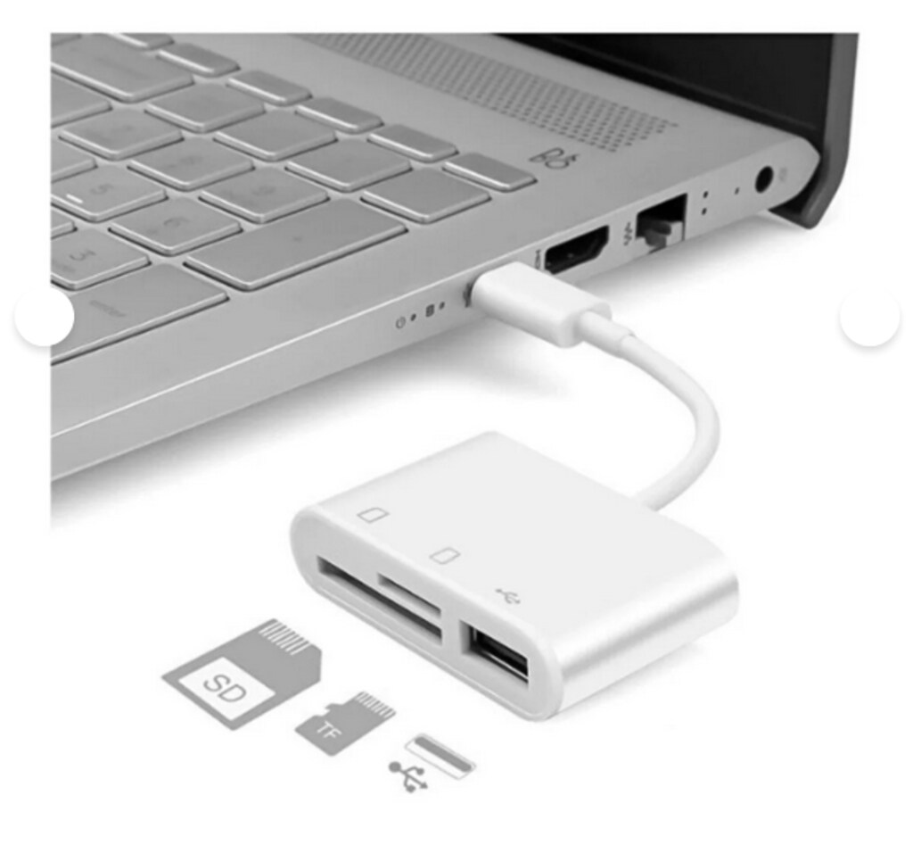 Type C To SD Micro SD TF Kart Okuyucu ve USB Çevirici 3 in 1 Dönüştürü - 9