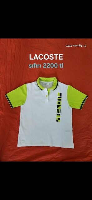 ORJİNAL LACOSTE ÇOCUK POLO TİŞÖRT