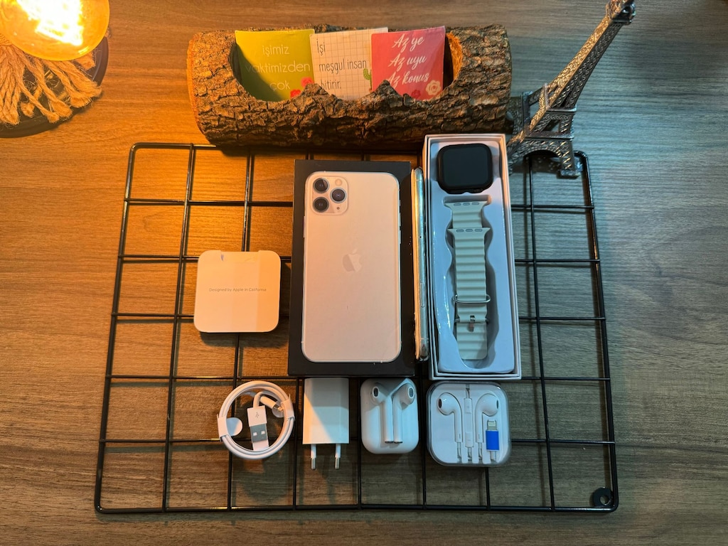 FULL AKSESUARLI 256 GB İPHONE 11 PRO WHİTE - 8