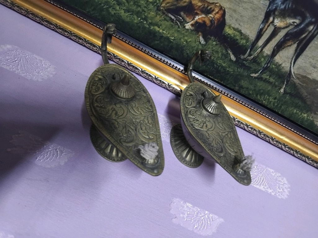 Antik Görünümlü Pirinç Lamba - 3