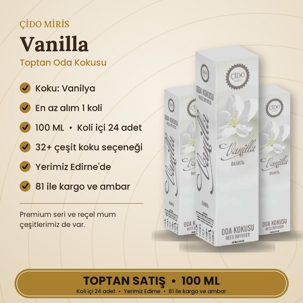 ODA KOKUSU 100ML VANİLYA ÇİDO MİRİS - 2