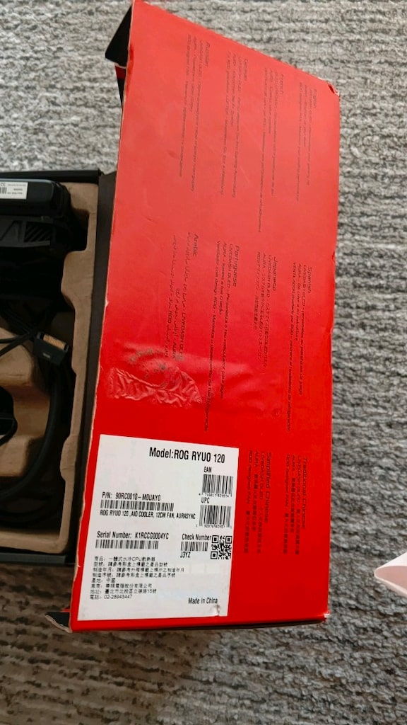 ASUS ROG RYUO 120 ARGB OLED Ekranlı Sıvı İşlemci Soğutucu – Kutulu - 7