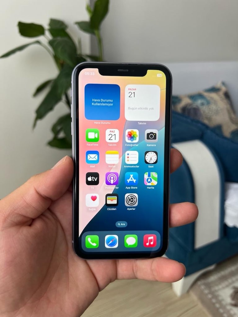 iPhone 11 64 GB Pil %100 Orjinal TR Cihaz - 7