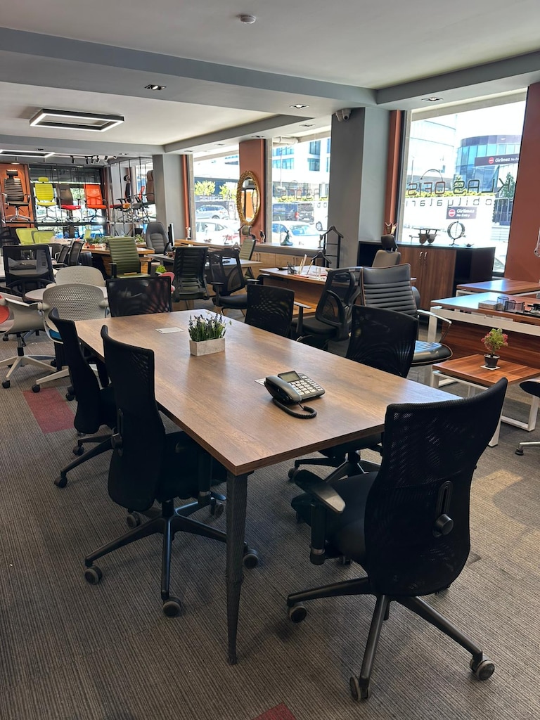 KLAS OFİS ÜSKÜDAR 230x100 BAROK CEVİZ TOPLANTI MASASI SIFIR ÜRÜN - 4