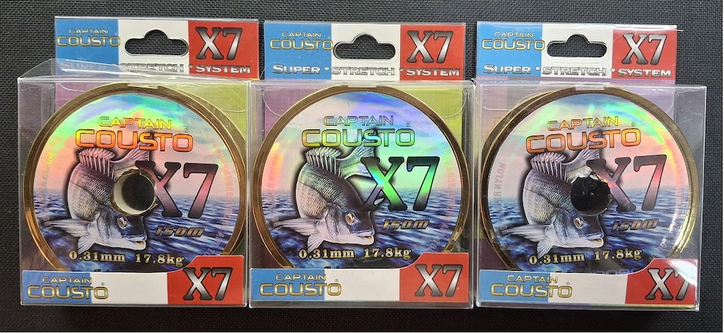 Captain Cousto X7 100% Süper Carbon Olta Misinası 10 paket. OLTA136 - 10