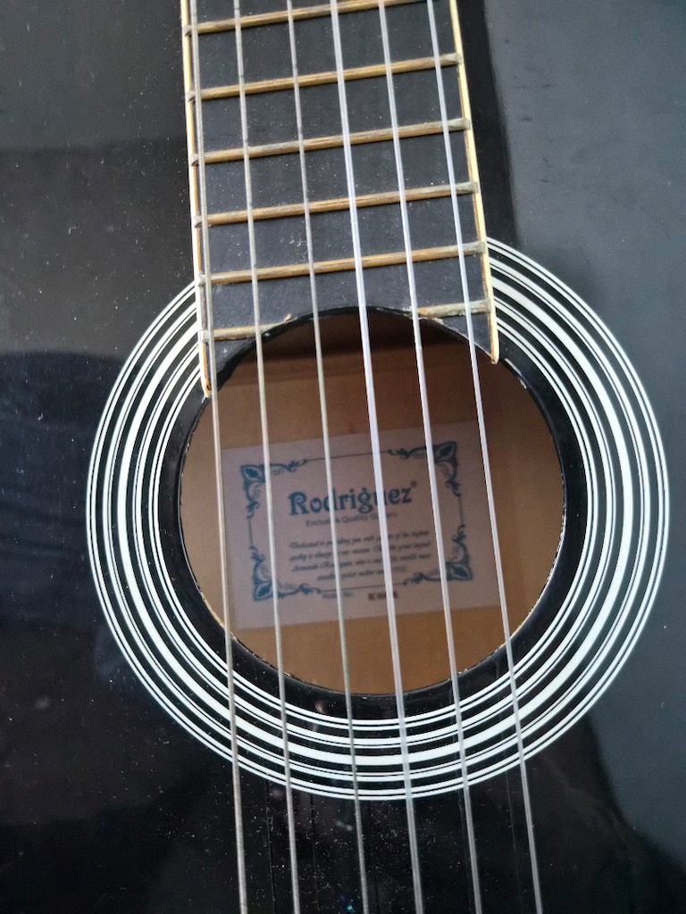 Rodriguez 4/4 Klasik Gitar (Siyah) - SIFIR / HİÇ KULLANILMADI - 7