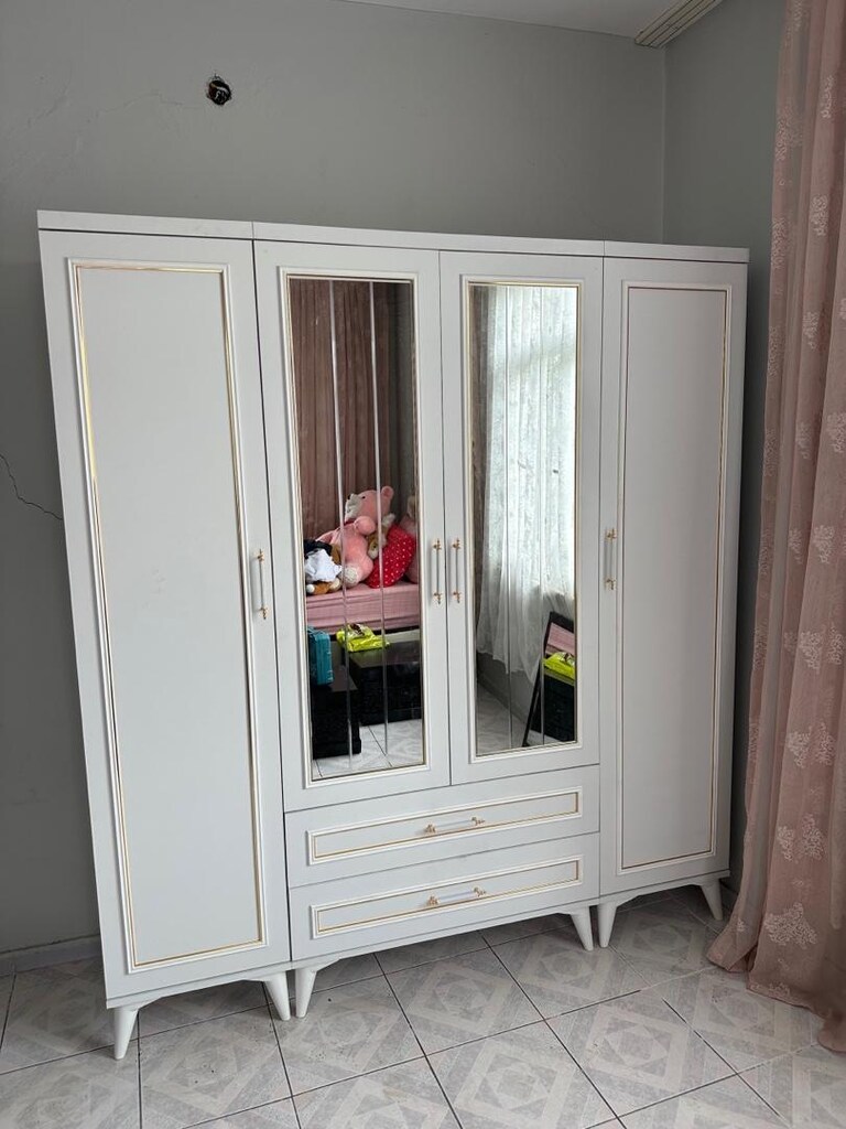 ultra lüks 4 kapaklı dolap 180cm sıfır ürün adrese teslim kapıda ödeme - 2