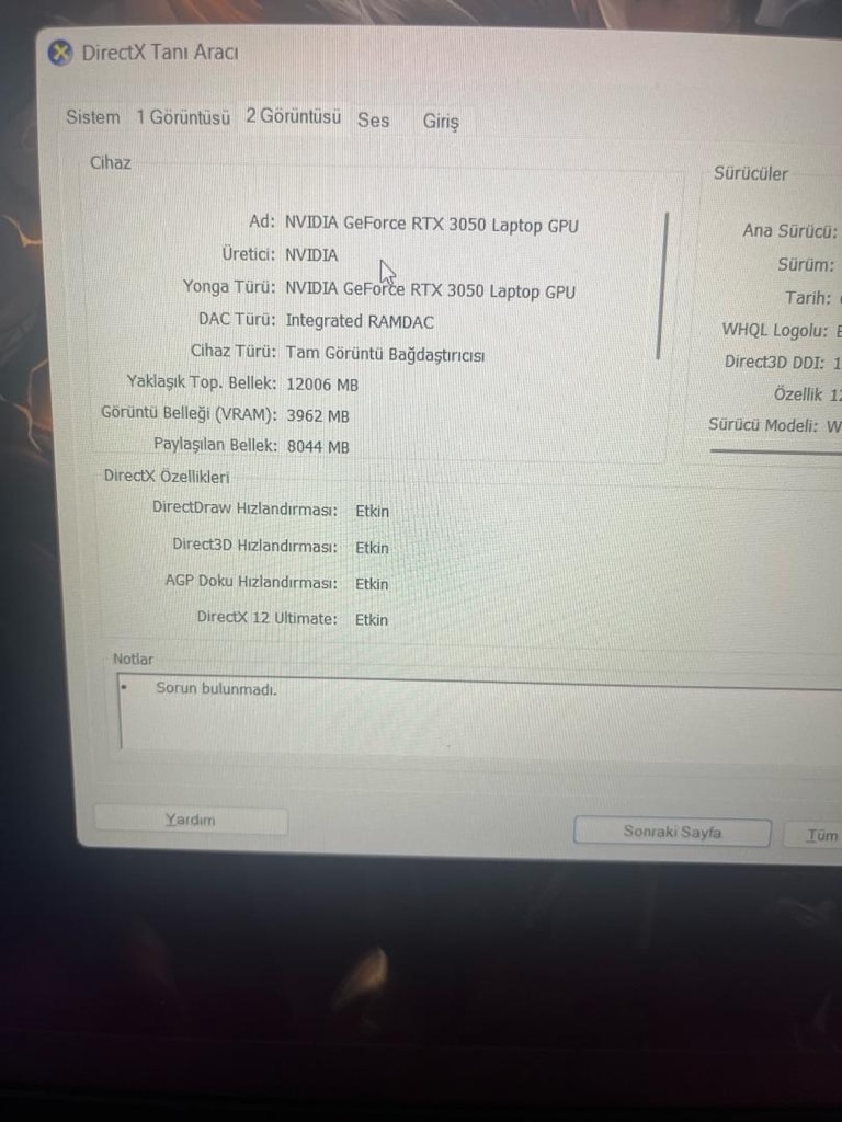 Tertemiz Acer nitro Oyuncu laptopu - 3