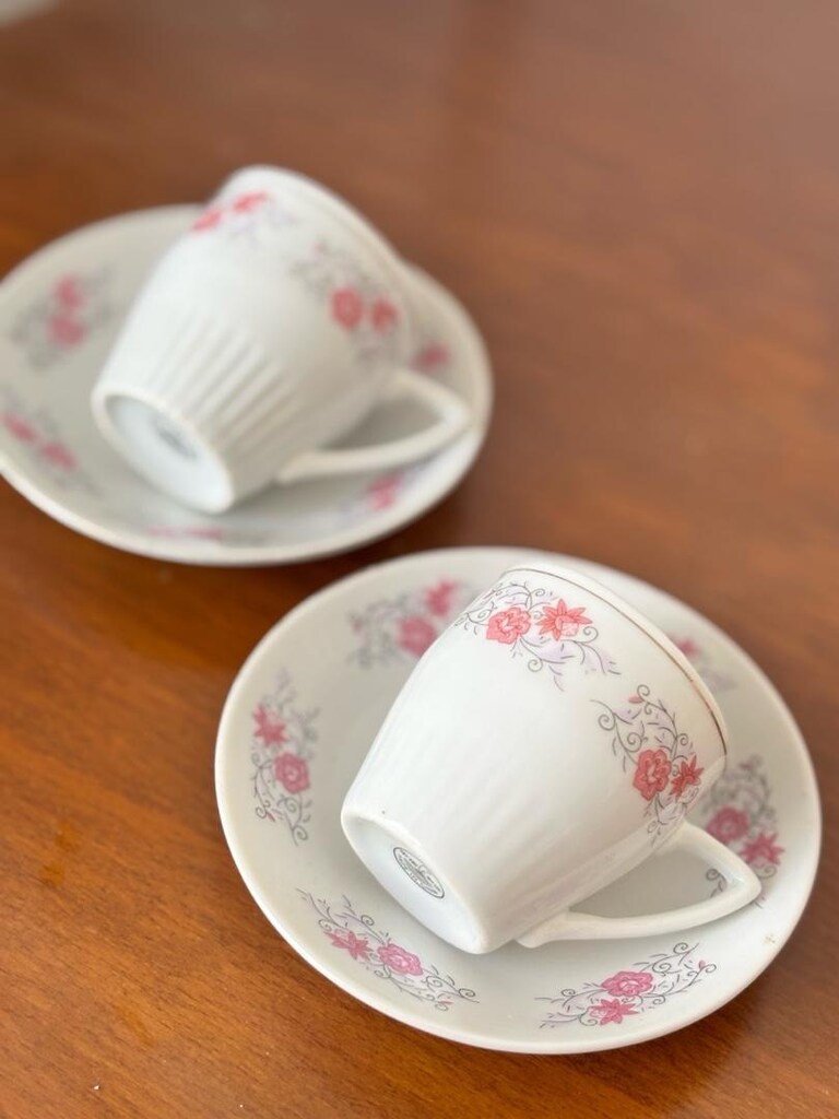 Vintage Çin Porselen Türk Kahvesi Fincanı - 6