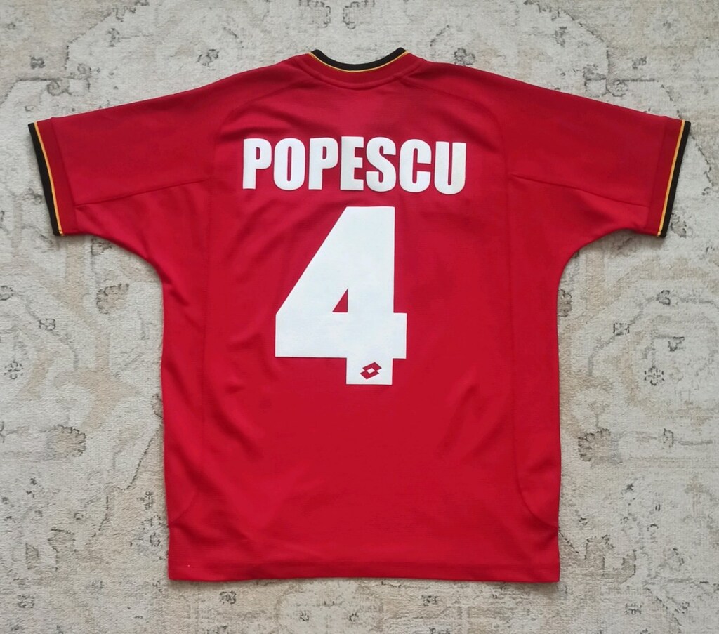 2001-2002 Gheorghe Popescu Orijinal Galatasaray Deplasman Forma Lotto - 2