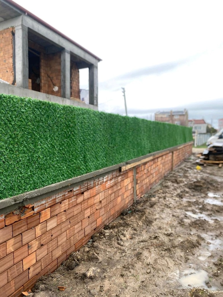 Çim Çit panel çit Galvaniz direk örgü jiletle tel malzeme montaj - 4