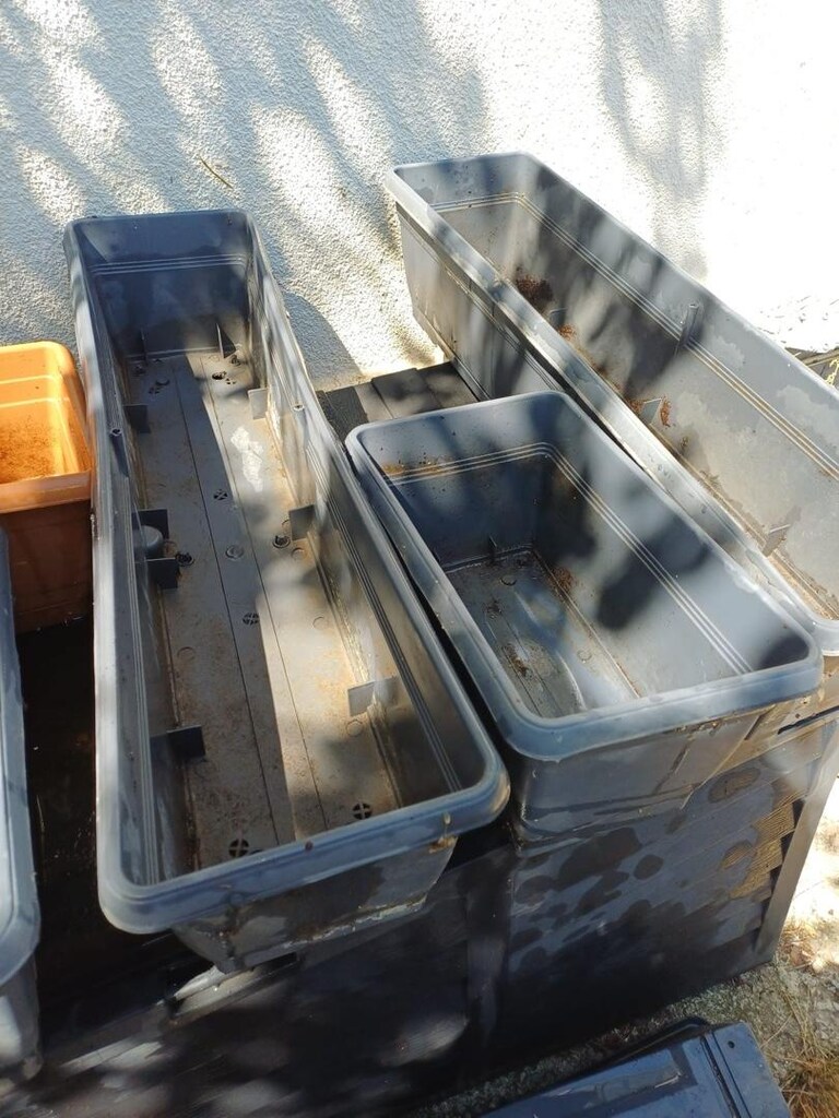 balkon saksıları 3 uzun 3 küçük bahçe balkon saksısı - 12