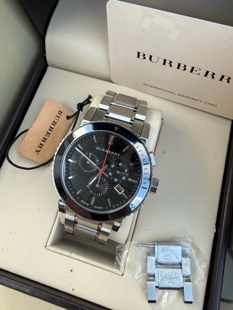 ORJİNAL BURBERRY SWİSS MADE ERKEK KOL SAATİ - 3