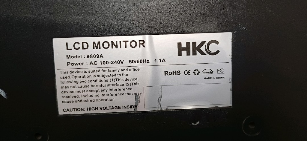 HKC 9809A 18.5" LCD Monitör – VGA - 2