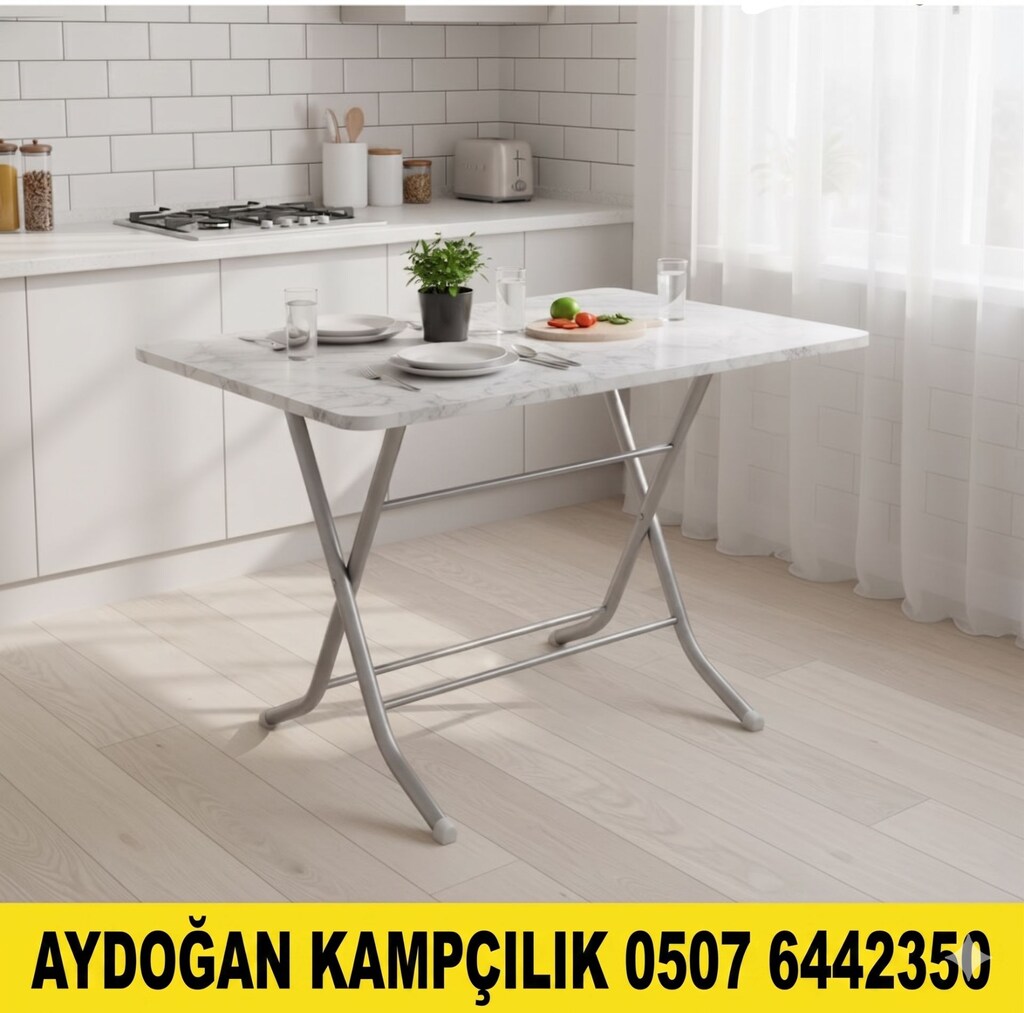 Bahçelerin Vazgeçilmezi Katlanır Mdf Masa - 3